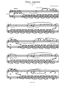 Рахманинов этюды картины ноты
