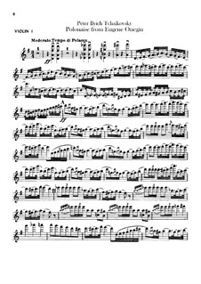 П. Чайковский: No.19 Полонез (Евгений Онегин, TH 5 Op.24) Ноты На.