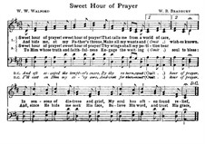 Название пользователя: Sweet Hour of Prayer. 